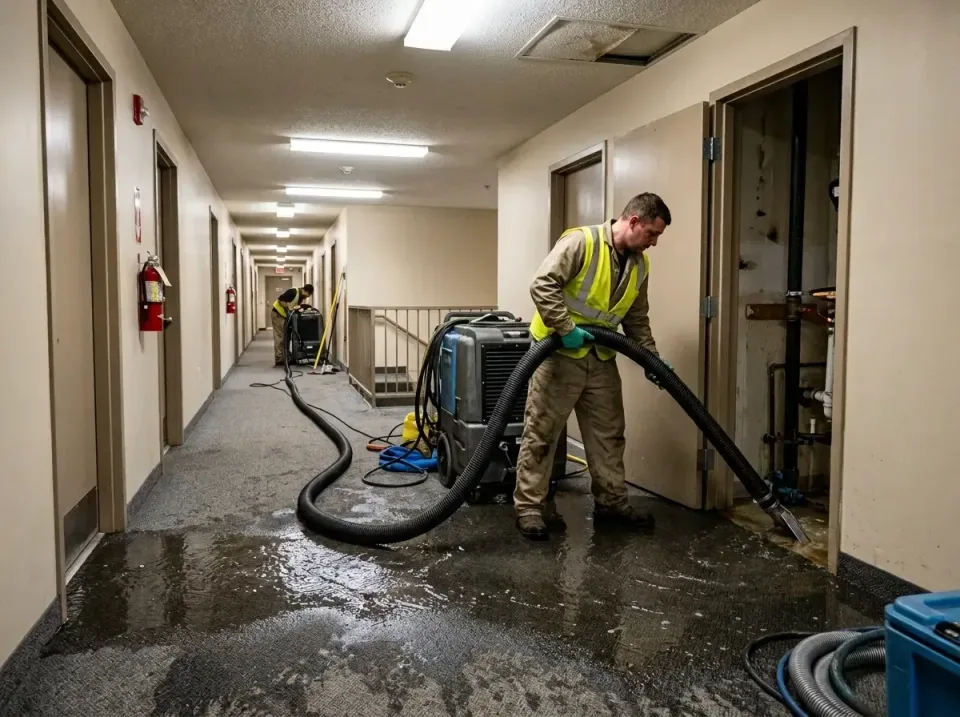 multi-unit-apartment-hallway-f-005 — frequently asked questions, Emergency Burst Pipe Water Extraction & Removal in Meadows…
